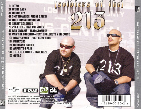 Soldiers Of The 213 - The Real Sequel Chicano Rap